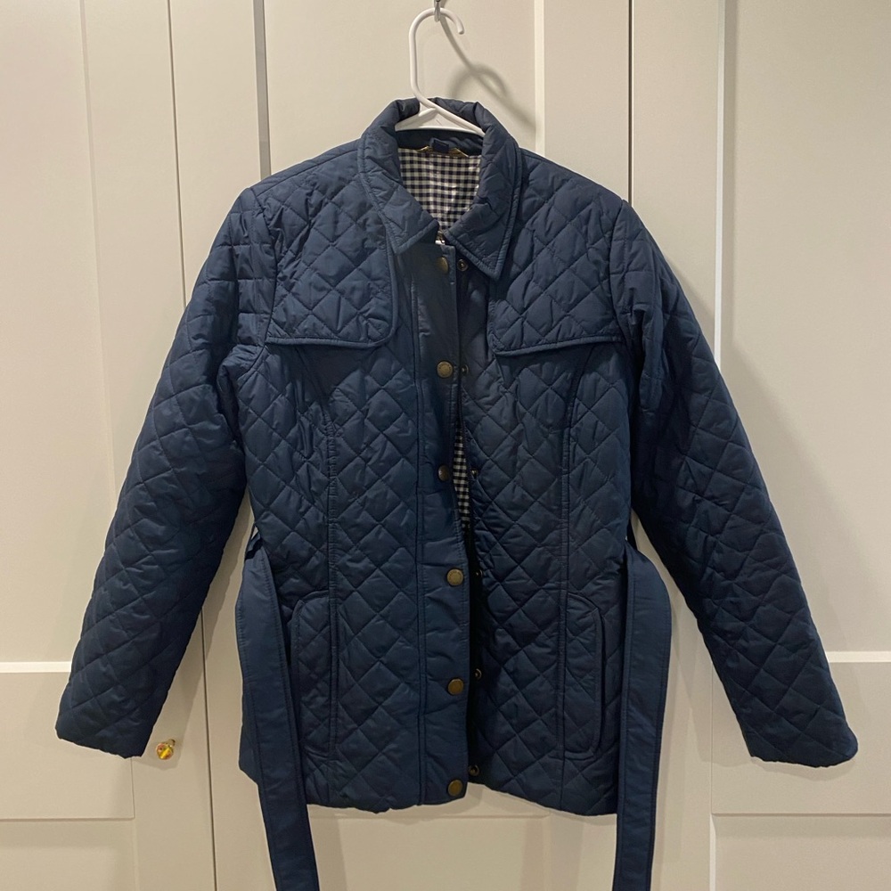 Brooks Brothers Navy Quilted Puffer Jacket